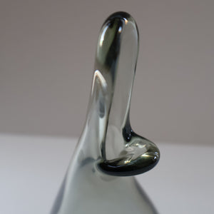 Classic Vintage 1950s DANISH Holmegaard Art Glass BEAK VASE by Per Lutken. 10 inches