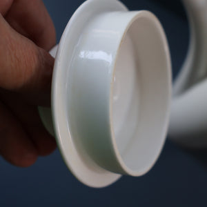 Rarer 1970s GREENWAY Pattern Bone China Coffee Set. Designed by John Russell for Hostess Tableware