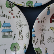 Load image into Gallery viewer, 1950s OLD MACDONALD&#39;S FARM Three Side Plates. Johnson Brothers Rare Design
