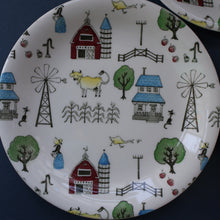 Load image into Gallery viewer, 1950s OLD MACDONALD&#39;S FARM Three Side Plates. Johnson Brothers Rare Design
