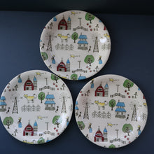 Load image into Gallery viewer, 1950s OLD MACDONALD&#39;S FARM Three Side Plates. Johnson Brothers Rare Design
