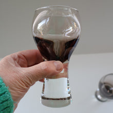 Load image into Gallery viewer, FOUR Caithness CANISBAY LARGE Peat Coloured Wine Glasses. Space Age Shape. 5 1/4 inches in height
