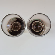 Load image into Gallery viewer, FOUR Caithness CANISBAY LARGE Peat Coloured Wine Glasses. Space Age Shape. 5 1/4 inches in height
