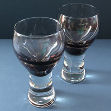 Load image into Gallery viewer, FOUR Caithness CANISBAY LARGE Peat Coloured Wine Glasses. Space Age Shape. 5 1/4 inches in height
