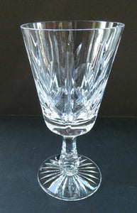 Boxed Set of Four Richmond Pattern Red Wine Stuart Crystal Glasses 6 1/2 inches