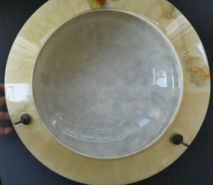 1930s 1940s Glass Flycatcher Goldfish Bowl Hanging Light Shade