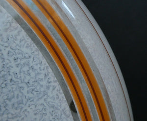 1950s Glass Flycatcher Goldfish Bowl Hanging Light Shade Decorated with Rings