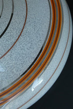 Load image into Gallery viewer, 1950s Glass Flycatcher Goldfish Bowl Hanging Light Shade Decorated with Rings
