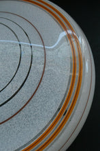 Load image into Gallery viewer, 1950s Glass Flycatcher Goldfish Bowl Hanging Light Shade Decorated with Rings
