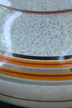Load image into Gallery viewer, 1950s Glass Flycatcher Goldfish Bowl Hanging Light Shade Decorated with Rings

