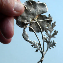 Load image into Gallery viewer, COSTUME JEWELLERY. Vintage WELSH 1998 Silver Plate on Pewter MASJ Poppy Brooch
