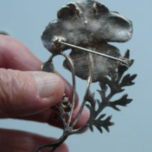 Load image into Gallery viewer, COSTUME JEWELLERY. Vintage WELSH 1998 Silver Plate on Pewter MASJ Poppy Brooch
