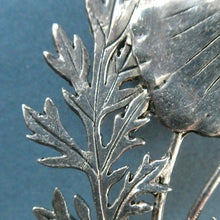 Load image into Gallery viewer, COSTUME JEWELLERY. Vintage WELSH 1998 Silver Plate on Pewter MASJ Poppy Brooch

