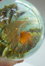 Load image into Gallery viewer, BRITISH ART GLASS. Vintage 1970s Isle of Wight Paperweight. Flame Mark Ponti

