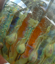 Load image into Gallery viewer, BRITISH ART GLASS. Vintage 1970s Isle of Wight Paperweight. Flame Mark Ponti
