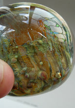 Load image into Gallery viewer, BRITISH ART GLASS. Vintage 1970s Isle of Wight Paperweight. Flame Mark Ponti
