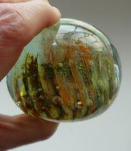 Load image into Gallery viewer, BRITISH ART GLASS. Vintage 1970s Isle of Wight Paperweight. Flame Mark Ponti

