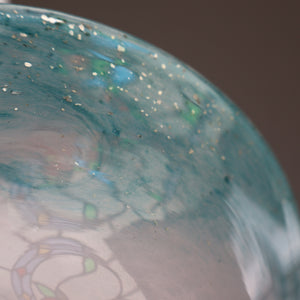 SCOTTISH GLASS. Fabulous Scottish VASART Shallow Bowl with Rim. 8 inches 