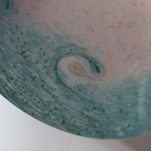 SCOTTISH GLASS. Fabulous Scottish VASART Shallow Bowl with Rim. 8 inches 