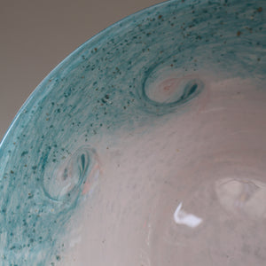 SCOTTISH GLASS. Fabulous Scottish VASART Shallow Bowl with Rim. 8 inches 