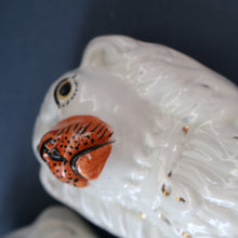Load image into Gallery viewer, ANTIQUE 19th Century SMALLER SIZE White Staffordshire Dogs / Wally Dugs
