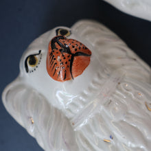 Load image into Gallery viewer, ANTIQUE 19th Century SMALLER SIZE White Staffordshire Dogs / Wally Dugs
