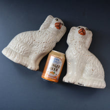 Load image into Gallery viewer, ANTIQUE 19th Century SMALLER SIZE White Staffordshire Dogs / Wally Dugs
