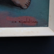 Load image into Gallery viewer, Vintage 1970&#39;s Kitsch &quot;Big Eyes&quot; Print By D Golding. Boy Dressed in Blue and White Pyjamas
