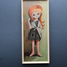 Load image into Gallery viewer, Vintage 1970&#39;s Kitsch &quot;Big Eyes&quot; Print By D Golding. Little Beggar Girl
