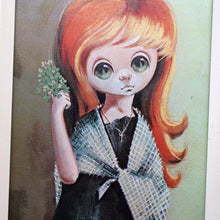 Load image into Gallery viewer, Vintage 1970&#39;s Kitsch &quot;Big Eyes&quot; Print By D Golding. Little Beggar Girl
