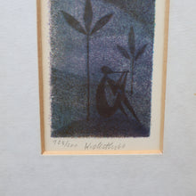 Load image into Gallery viewer, Karel Oberthor (1921 - 1996). 1960s Limited Edition Lithograph Entitled Moonlight Romance. Pencil Signed
