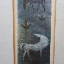 Load image into Gallery viewer, Karel Oberthor (1921 - 1996). 1960s Limited Edition Lithograph Entitled Moonlight Romance. Pencil Signed
