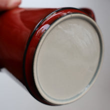 Load image into Gallery viewer, Villeroy &amp; Boch Large JUG and Smaller LIDDED JUG. 1980s Granada Design with Red Glaze 

