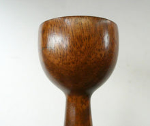 Load image into Gallery viewer, Tall Vintage Scandi-Style Teak Wooden Candlesticks with Metal Sconces
