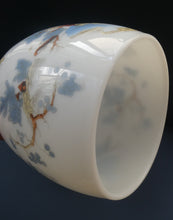 Load image into Gallery viewer, Vintage SINGLE Glass Shade. Opaque White Glass with Transfer Printed WILLOW PATTERN Design

