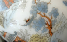 Load image into Gallery viewer, Vintage SINGLE Glass Shade. Opaque White Glass with Transfer Printed WILLOW PATTERN Design
