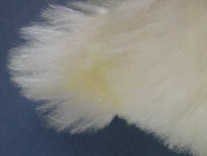 Limited Edition Danbury Mint / Steiff PISCES Small White Mohair Teddy Bear. 9 inches