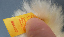 Load image into Gallery viewer, Limited Edition Danbury Mint / Steiff PISCES Small White Mohair Teddy Bear. 9 inches
