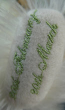 Load image into Gallery viewer, Limited Edition Danbury Mint / Steiff PISCES Small White Mohair Teddy Bear. 9 inches
