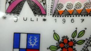 GERMAN Hutschenreuther Porcelain Decorative Wall Plate for the Selb Wiesenfest 1967