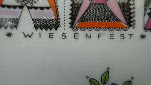 GERMAN Hutschenreuther Porcelain Decorative Wall Plate for the Selb Wiesenfest 1967