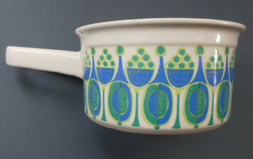 Rarer Granada Pattern. Vintage 1970s Norwegian FIGGJO FLINT Pot with Serving Handle
