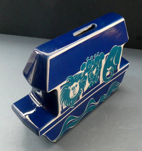 1960s Carlton Ware Blue Noah's Ark Bank