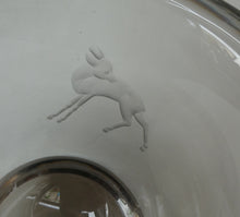 Load image into Gallery viewer, Art Deco 1930s Swedish Glass. Orrefors Squat Vase by Vicke Linstrand Decorated with Engraved Deer
