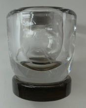 Load image into Gallery viewer, Art Deco 1930s Swedish Glass. Orrefors Squat Vase by Vicke Linstrand Decorated with Engraved Deer
