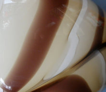 Load image into Gallery viewer, Mid Century Italian V.B Opaline ZEBRA Stripe Glass Vase. 12 1/4 inches in height
