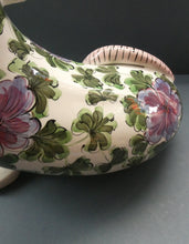 Load image into Gallery viewer, MASSIVE Mid-Century Italian Pottery Hound Dog Decorated with Hand-Painted Flowers. Height 18 inches
