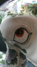 Load image into Gallery viewer, MASSIVE Mid-Century Italian Pottery Hound Dog Decorated with Hand-Painted Flowers. Height 18 inches
