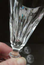 Load image into Gallery viewer, WATERFORD CRYSTAL &quot;Eileen&quot;. SET OF SIX Sherry or Port Glasses. Each 4 1/2 inches in height
