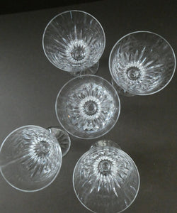 Vintage WATERFORD CRYSTAL "Eileen" SINGLE. Small White Wine Glass. 5 inches in height (Five Available)